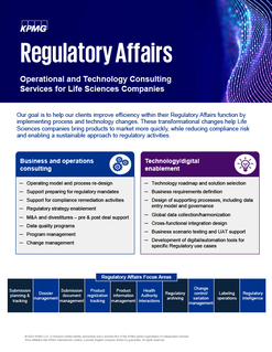 Regulatory Affairs Services for Life Sciences