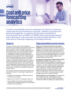 Cost and Price Forecasting Analytics